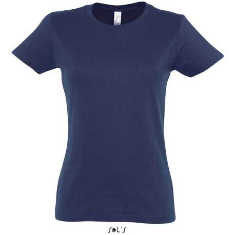 Dámske tričko (SOLS IMPERIAL WOMAN ROUND COLLAR T-SHIRT) > modrá (french navy) > 3XL