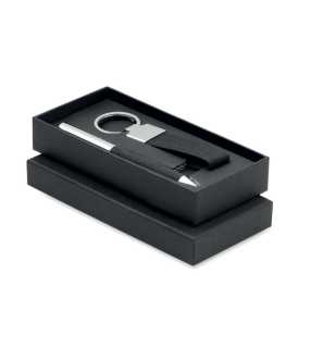 Darčeková sada - pero a kľúčenka > čierna