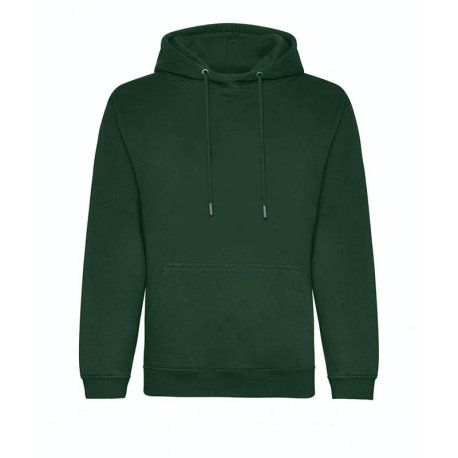 Pánska mikina (Just Hoods ORGANIC HOODIE) > zelená (bottle) > XS