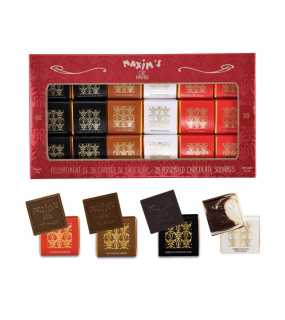 Cardbox of 36 assorted chocolate squares 175 g Maxim’s
