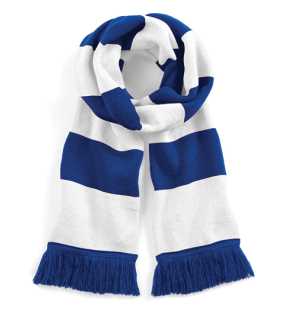 Unisex šál (Beechfield Stadium Scarf) > modrá (bright royal) / biela