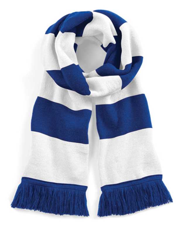 Unisex šál (Beechfield Stadium Scarf) > modrá (bright royal) / biela