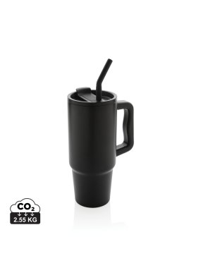 Termo hrnček Embrace 900 ml z RCS recykl. nerezovej ocele > čierna