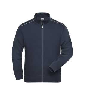 Pánska mikina (JN Mens Workwear Sweat-Jacket SOLID) > modrá (navy) > M