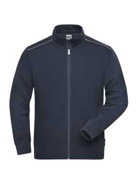 Pánska mikina (JN Mens Workwear Sweat-Jacket SOLID) > modrá (navy) > M