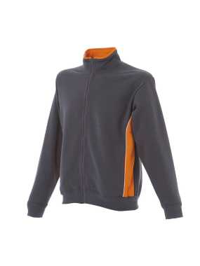 Unisex mikina (CAGLIARI by JR) > šedá / oranžová > M