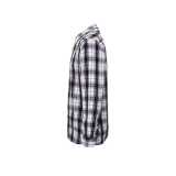 Pánska košeľa (PREMIER "GINMILL" CHECK - MENS COTTON LONG SLEEVE SHIRT)>čierna / biela>XL