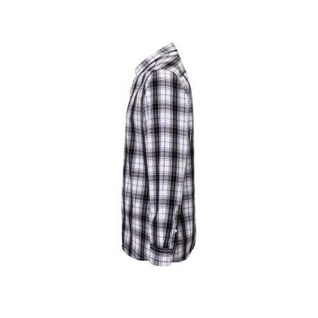 Pánska košeľa (PREMIER "GINMILL" CHECK - MENS COTTON LONG SLEEVE SHIRT)>čierna / biela>XL