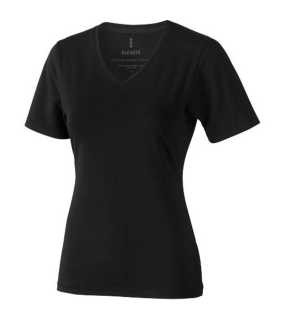 Dámske tričko (ELEVATE Kawartha Vneck ladies Tee) > čierna (solid) > L