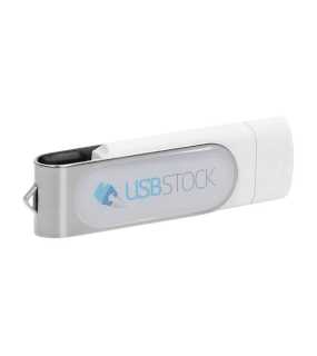 USB flash pamäť 2.0 > biela / šedá (light) > 32GB