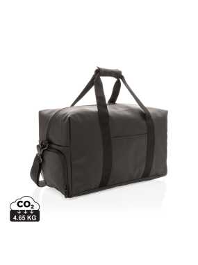 Víkendová taška z hladkého PU > čierna