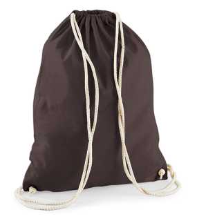 Vak so šnúrkami (WM Cotton Gymsac) > hnedá (chocolate)