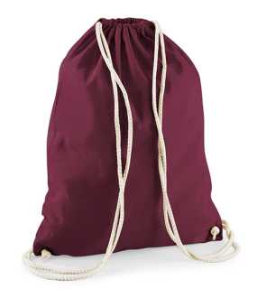 Vak so šnúrkami (WM Cotton Gymsac) > bordová