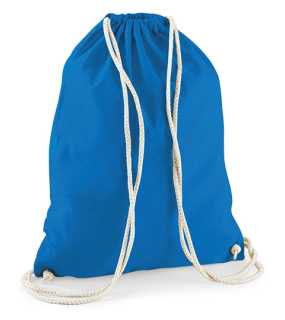 Vak so šnúrkami (WM Cotton Gymsac) > modrá (serapphire)