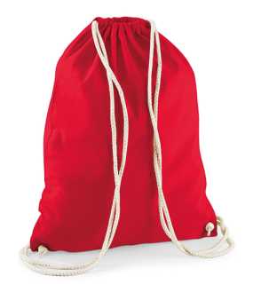 Vak so šnúrkami (WM Cotton Gymsac) > červená (classic)