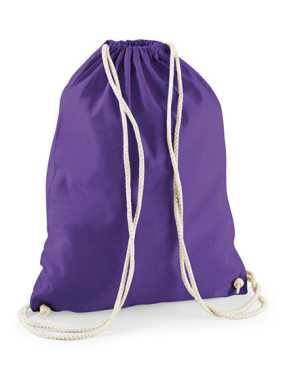 Vak so šnúrkami (WM Cotton Gymsac) > fialová (purple)