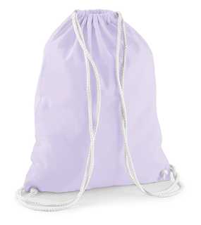 Vak so šnúrkami (WM Cotton Gymsac) > fialová (lavender) / biela