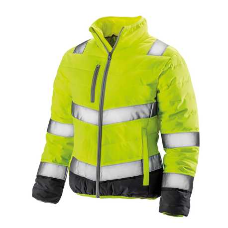 Dámska bunda(RESULT SAFEGUARD WOMENS SOFT PADDED SAFETY JACKET) > žltá / šedá > M
