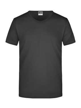 Pánske tričko (JN Men's Slim Fit V-T) > čierna > L
