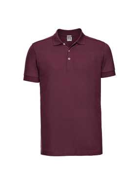 Pánska polokošeľa (RUSSELL Men s Stretch Polo)>červená(burgundy)>M