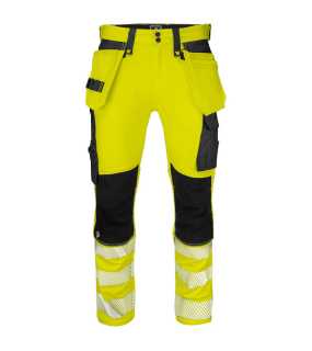 Pánske nohavice (PROJOB WAISTPANT STRETCH EN ISO 20471 CL. 2) > žltá / čierna > 50