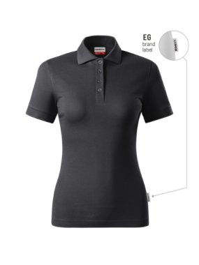 Dámska polokošeľa (RIMECK Resist Heavy Polo) > šedá (ebony BL) > 3XL