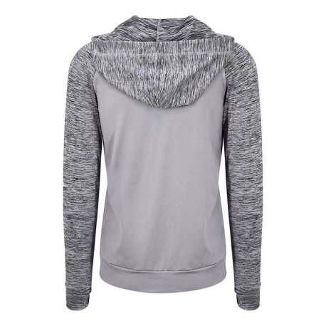 Pánska mikina (Just Cool MEN'S COOL CONTRAST ZOODIE) > šedá / šedá (melange) > L