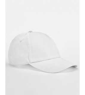 5 panelová unisex šiltovka(Beechfield EarthAware Classic Organic Cotton 5 Panel Cap)>biela