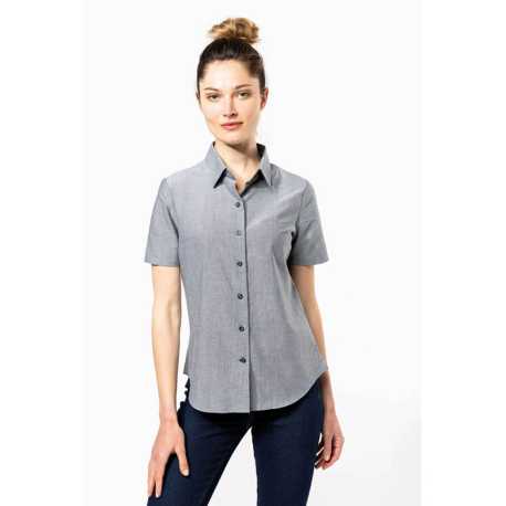 Dámska košeľa (KARIBAN LADIES SHORT SLEEVE SHIRT) > biela > L