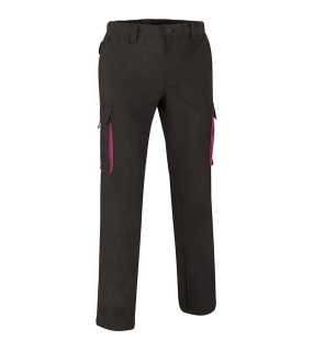 Pánske nohavice (THUNDER) > čierna / ružová (magenta) > L