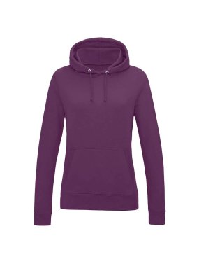 Dámska mikina (Just Hoods WOMEN'S COLLEGE HOODIE) > fialová (plum) > 2XL