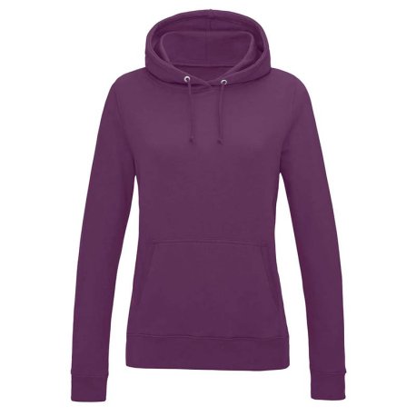Dámska mikina (Just Hoods WOMEN'S COLLEGE HOODIE) > fialová (plum) > 2XL
