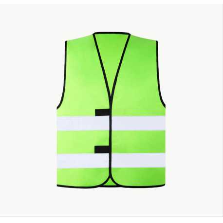 Unisex vesta (Korntex SAFETY VEST "WOLFSBURG" - BLACK HEM) > zelená (neon) > 2XL