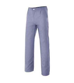 Pánske nohavice (VELILLA CHEF TROUSERS) > modrá (houndstooth) > 48