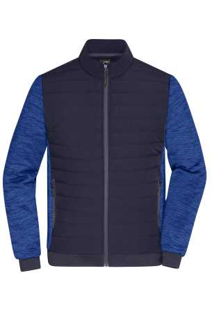 Pánska bunda (DAIBER Men's Padded Hybrid Jacket)>modrá (navy) / modrá (royal melange)>XS