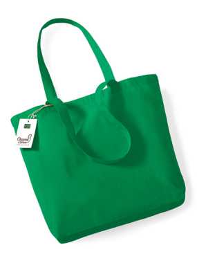 Nákupná taška z bavlny (WM Organic Cotton Shopper) > zelená (kelly)