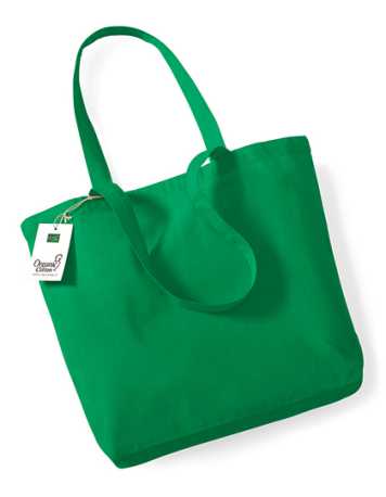 Nákupná taška z bavlny (WM Organic Cotton Shopper) > zelená (kelly)