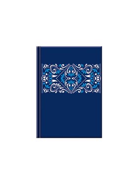 Zápisník (Mini FOLK  ORNAMENT modrý) - 10 x 20,4 cm > neurčitá