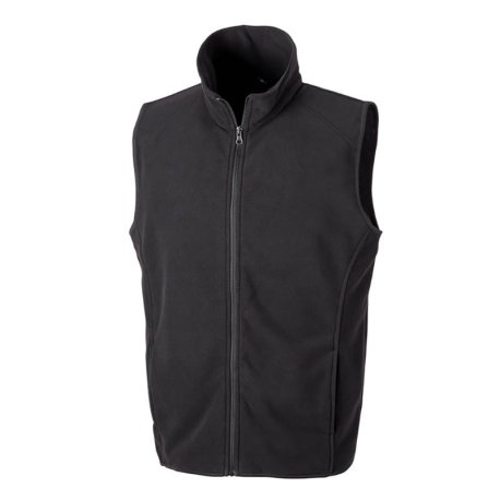 Unisex fleece vesta(RESULT MICRO FLEECE GILET) > čierna > S