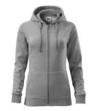 Dámska mikina (MALFINI Trendy Zipper) > sivá (tmavý melír) > L