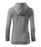 Dámska mikina (MALFINI Trendy Zipper) > sivá (tmavý melír) > L