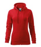 Dámska mikina (MALFINI Trendy Zipper) > červená > XS