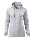 Dámska mikina (MALFINI Trendy Zipper) > sivá (svetlýmelír) > XL