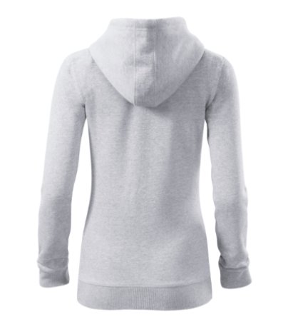 Dámska mikina (MALFINI Trendy Zipper) > sivá (svetlýmelír) > XL