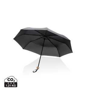 20,5" bambusový dáždnik > čierna