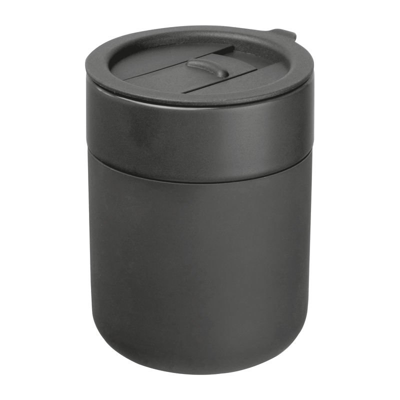 Keramický pohár so silikónovým povrchom, 340ml > šedá (anthracite)