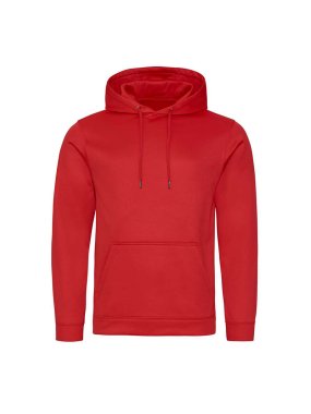 Unisex mikina (Just Hoods SPORTS POLYESTER HOODIE) > červená (fire) > L