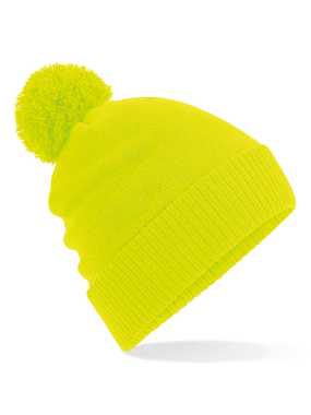Unisex čiapka (Beechfield Thermal Snowstar Beanie) > žltá (fluorescent yellow)