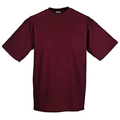 Pánske tričko(Classic RUSSELL) > červená (burgundy) > XS