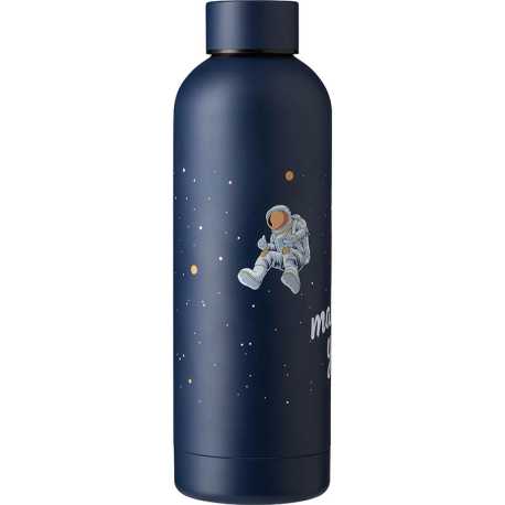 Matná fľaša z recyklovaného nerezu (500 ml) > šedá